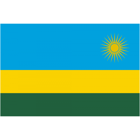 ルワンダ--Rwanda--    {・国旗,flag,フラッグ,シンプル,ボーダー,カラフル,図形,ドット,地図,イベント,野球,サッカー,記号,線,模様,星柄,時事,政治・}