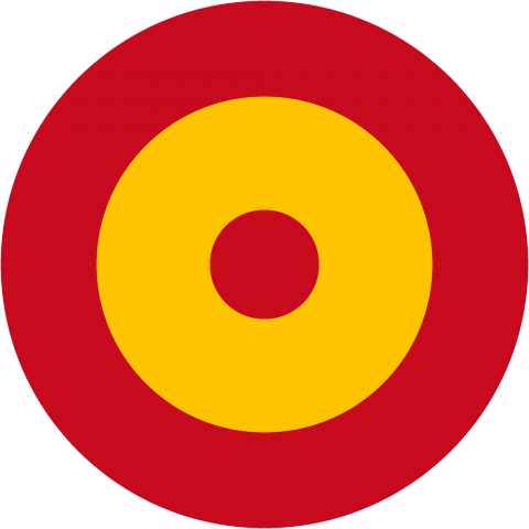 国籍マーク スペイン Spain Roundel Flag フラッグ ターゲットマーク 国旗 軍隊 記号 線 模様 欧州 ロゴ デザインtシャツ通販 Tシャツトリニティ