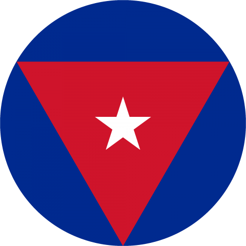 国籍マーク キューバ Cuba Roundel Flag フラッグ ターゲットマーク 国旗 軍隊 記号 線 模様 中南米 ラテンアメリカ ロゴ デザインtシャツ通販 Tシャツトリニティ