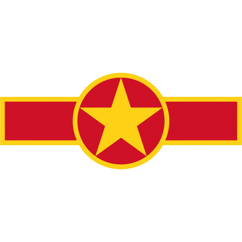 国籍マーク ベトナム Vietnam Roundel Flag フラッグ ターゲットマーク 国旗 軍隊 記号 線 模様 欧州 時事 政治 ロゴ デザインtシャツ通販 Tシャツトリニティ