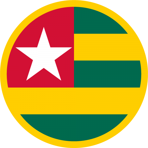 国籍マーク トーゴ Togo Roundel Flag フラッグ ターゲットマーク 国旗 軍隊 記号 模様 アフリカ Africa ロゴ デザインtシャツ通販 Tシャツトリニティ