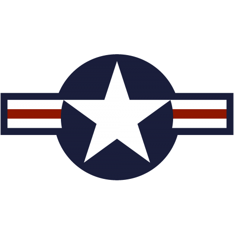 ●国籍マーク アメリカ-America--       {・ROUNDEL,FLAG,USA,フラッグ,ターゲットマーク,国旗,軍隊,記号,模様,北米,ロゴ・}