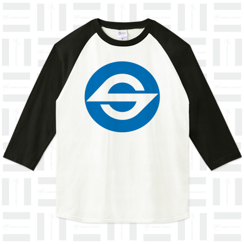 帝都高速度交通営団(営団地下鉄)青丸ロゴ{電車 乗り物 JR flag 可愛い Tシャツ シンプル 地図 模様 地球 交通 日本 文字 柄 記号 線 マーク