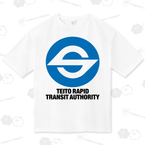 TEITO RAPID TRANSIT AUTHORITY 帝都高速度交通営団(営団地下鉄)青丸ロゴ{電車 乗り物 JR flag 可愛い Tシャツ 模様 交通 日本 文字 柄 記号 線 マーク