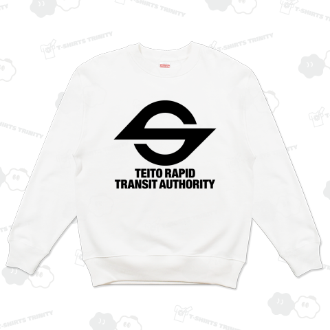 TEITO RAPID TRANSIT AUTHORITY 帝都高速度交通営団(営団地下鉄)黒ロゴ{電車 乗り物 JR flag 可愛い Tシャツ 模様 交通 日本 文字 柄 記号 線 マーク