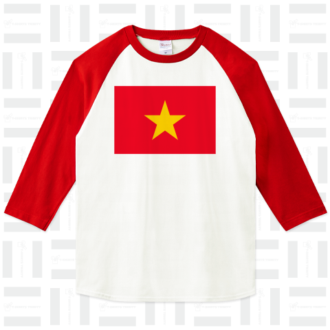 ベトナム--Viet Nam--{国旗・世界・かわいい・カワイイ・可愛い・Tシャツ・シンプル・カラフル・イラスト・デザイン・ロゴ・地図・模様・地球・sports・柄・記号・線・フラッグ