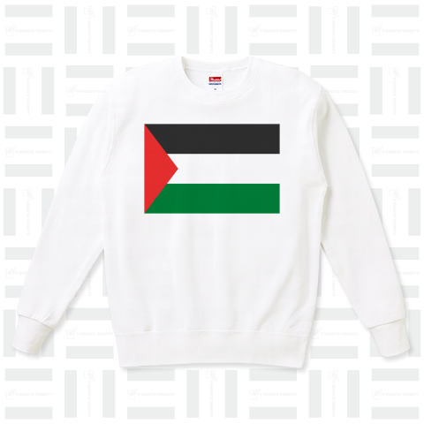 パレスチナ--Palestine-- {・国旗,flag,フラッグ,シンプル,ボーダー,カラフル,図形,ドット,地図,イベント,野球,サッカー,記号,線,模様,星柄,時事,政治・}