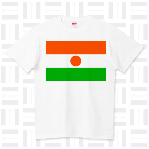 ニジェール--Niger-- {・国旗,flag,フラッグ,シンプル,ボーダー,カラフル,図形,ドット,地図,野球,記号,線,模様,星柄,時事,政治・}