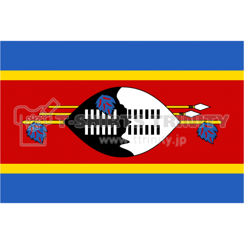 スワジランド--Swaziland-- {・国旗,flag,フラッグ,シンプル,ボーダー,カラフル,図形,ドット,地図,野球,記号,線,模様,星柄,時事,政治・}