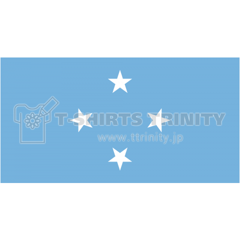 ミクロネシア連邦-Micronesia-- {・国旗,flag,フラッグ,シンプル,ボーダー,カラフル,図形,地図,記号,線,模様,星柄,時事,政治・}