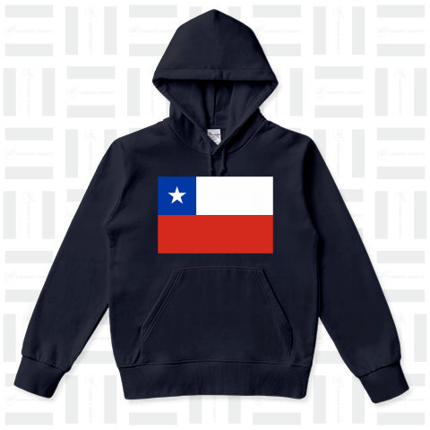 チリ-Chile-- {・国旗,flag,フラッグ,シンプル,ボーダー,カラフル,図形,地図,記号,線,模様,星柄,時事,政治・}