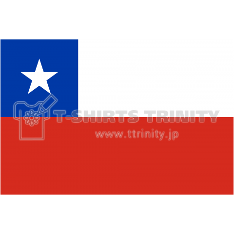 チリ-Chile-- {・国旗,flag,フラッグ,シンプル,ボーダー,カラフル,図形,地図,記号,線,模様,星柄,時事,政治・}