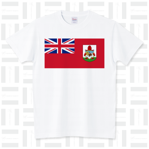 バミューダ-Bermuda-- {・国旗,flag,フラッグ,シンプル,ボーダー,カラフル,図形,地図,記号,線,模様,星柄,時事,政治・}