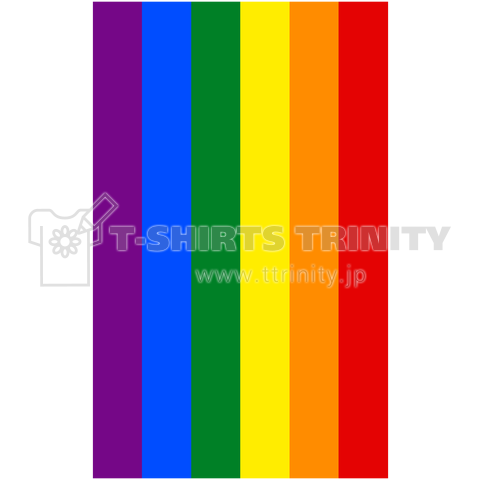 RAINBOW FLAG -レインボーフラッグ- 縦ロゴ