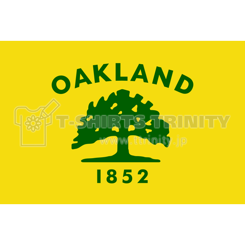 アメリカ合衆国 カリフォルニア州オークランドの市旗 City Of Oakland デザインtシャツ通販 Tシャツトリニティ