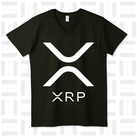 仮想通貨 ALTCOIN XRP -ripple- アルトコイン リップル 新ロゴ XRPロゴあり-白-