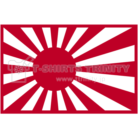 旭日旗 -日本の軍艦旗・自衛艦旗-赤ボックスロゴ