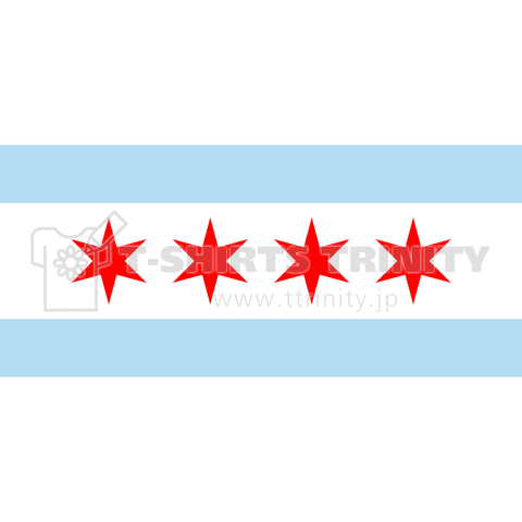 アメリカ合衆国 シカゴ-Flag of Chicago-