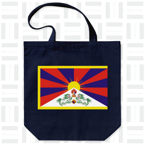 チベットの旗(雪山獅子旗)Flag of Tibet