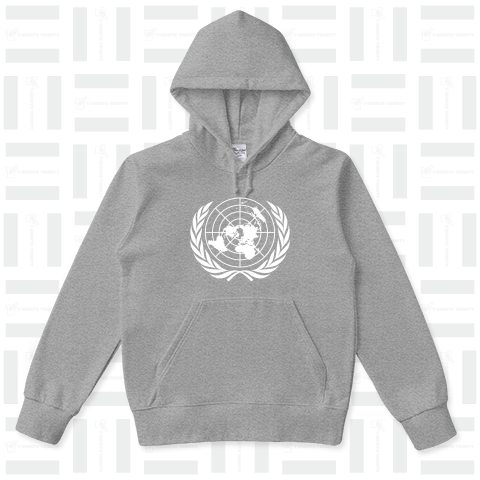 国際連合紋章(国連) 白ロゴ-Emblem of the United Nations-（パーカー ...