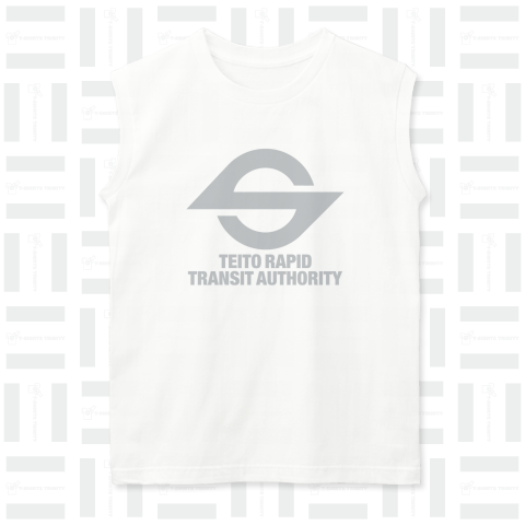 TEITO RAPID TRANSIT AUTHORITY -帝都高速度交通営団(営団地下鉄)- シルバーグレイ銀色ロゴ