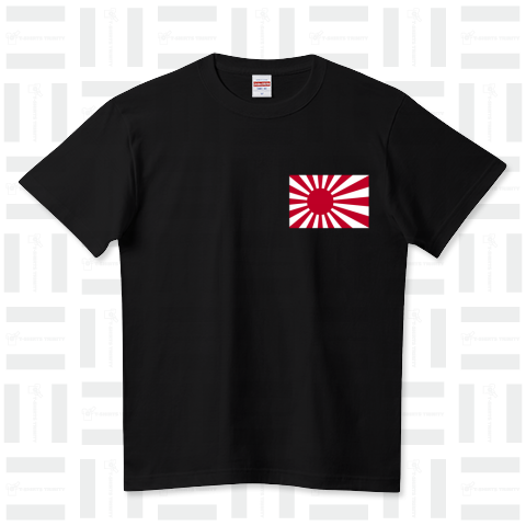 旭日旗-日本の軍艦旗・自衛艦旗-左胸ロゴ