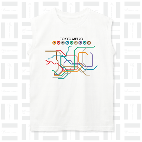 TOKYO METRO 東京メトロ路線図 東京地下鉄路線図-路線マークありバージョン-