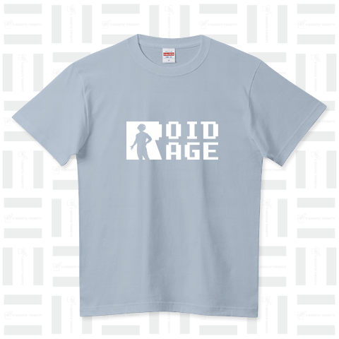 ROID RAGE ホワイトロゴ ハイクオリティーTシャツ(5.6オンス)