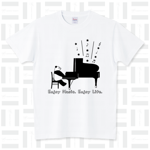 Enjoy Music. Enjoy Life. スタンダードTシャツ(5.6オンス)