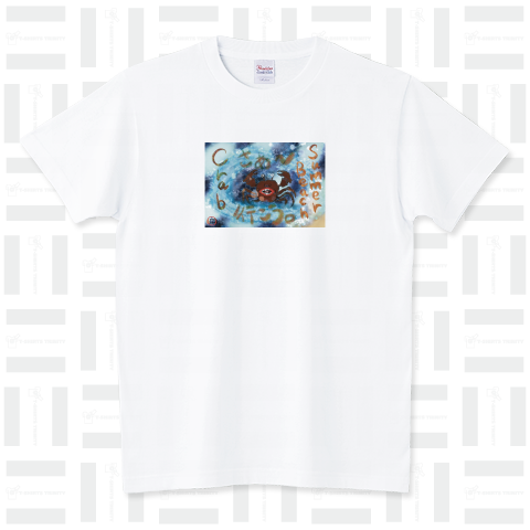 夏のビーチ「カニ」 T-SHIRTS TRINITY.Version