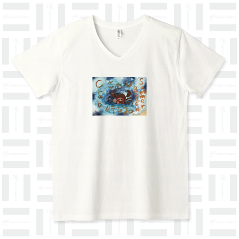 夏のビーチ「カニ」 T-SHIRTS TRINITY.Version