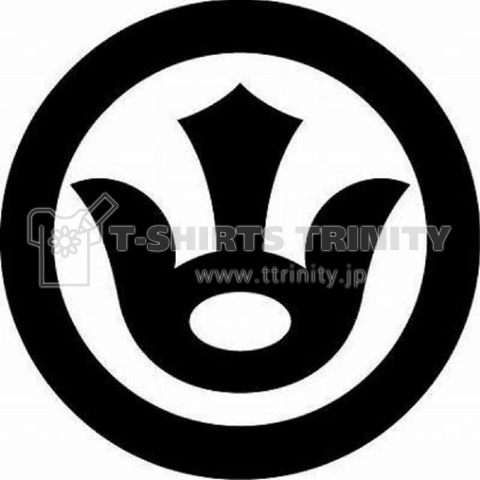 家紋Tシャツ142_字(Family crest)