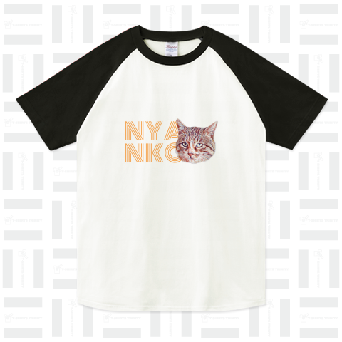 Nyanko ラグランTシャツ(5.6オンス)