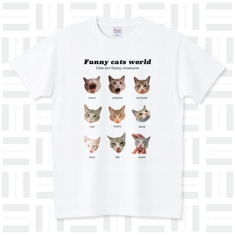 愉快な猫の世界 スタンダードTシャツ(5.6オンス)