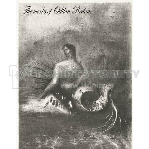 A Siren above the sea ;Odilon Redon, 1883