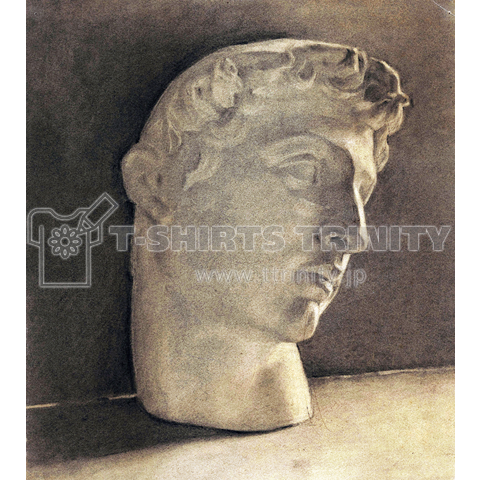 study after a plaster head, Jan Veth, 1874 - 1925