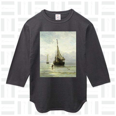 穏やかな海、ヘンドリック・ウィレム・メスダグ、1860～1900年