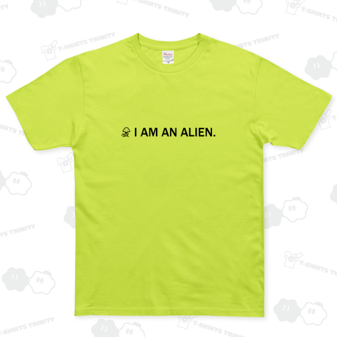 私はエイリアンです  <I AM AN ALIEN> ベーシックTシャツ(5.0オンス)