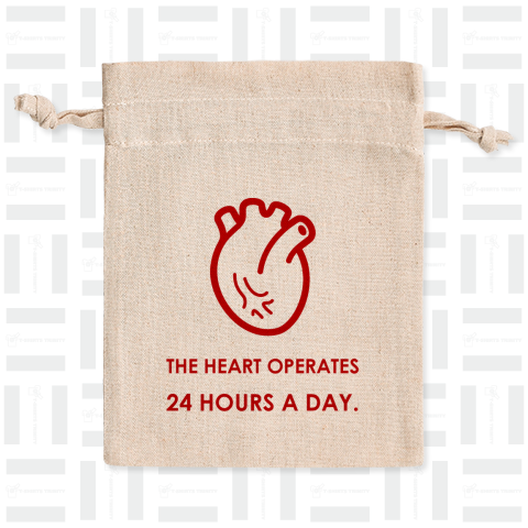 心臓 24時間稼働中< THE HEART OPERATES 24 HOURS A DAY.> 赤バージョン