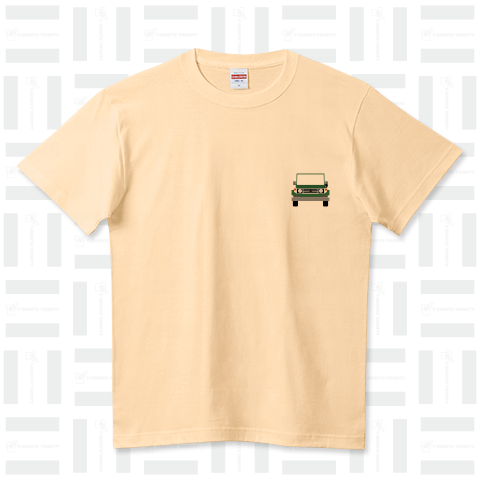 ランクル70ピクセル(緑) ハイクオリティーTシャツ(5.6オンス)