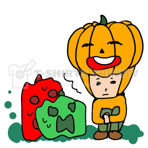 かぼちゃとピーマンパプリカ