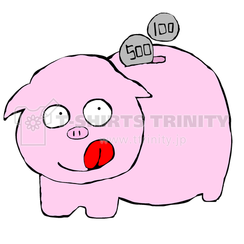 肥えた貯金箱の豚