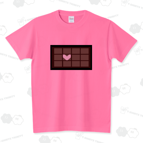 ハートのチョコレート スタンダードTシャツ(5.6オンス)