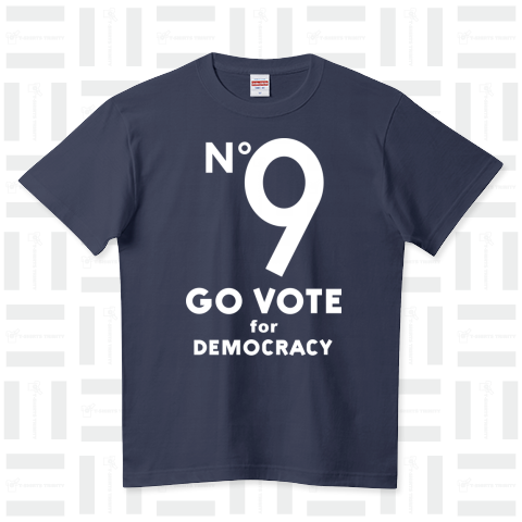 GO VOTE for DEMOCRACY ハイクオリティーTシャツ(5.6オンス)