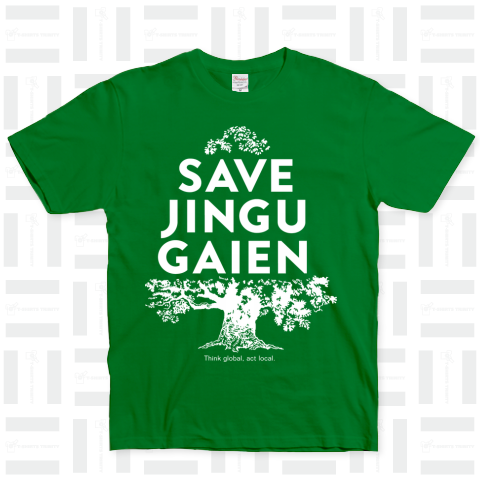 SAVE JINGU GAIEN FRONT ベーシックTシャツ(5.0オンス)