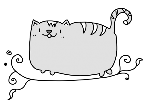 なんだかおしゃれなデブ猫ちゃん デザインtシャツ通販 Tシャツトリニティ