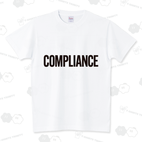 英語「COMPLIANCE」 スタンダードTシャツ(5.6オンス)