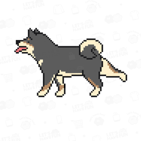 柴キック 黒柴 ドット絵