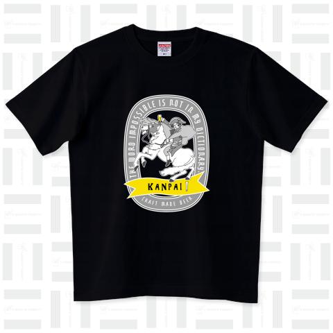 偉人 × BEER(ナポレオン・ビールラベル風) ハイグレードTシャツ(6.2オンス)