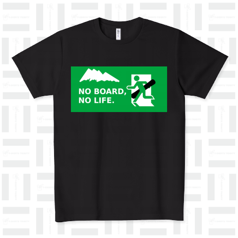 NO BOARD, NO LIFE 2 ドライTシャツ(4.4オンス)